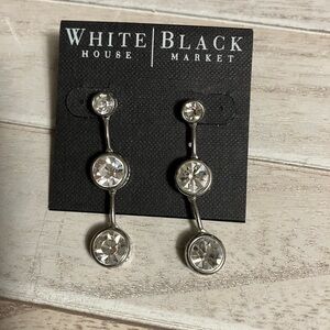 🌸White House Black Market Crystal Drop Earrings